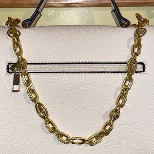 Faux Brushed Gold 16.4” Bag Chain NWOT